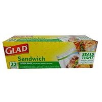 Glad Sandwich Zipper Bags (22 Bags in 1 Package)
