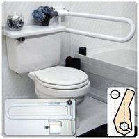 Off Set P.T.Rail Hinged Folding Rail, Dimensions: 32" (81cm) Right