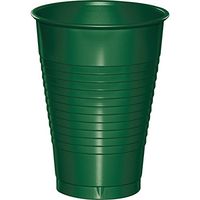 Club Pack of 240 Hunter Green Disposable Plastic Drinking Party Tumbler Cups 12 oz
