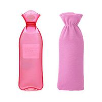 Premium Warm Water Bag,Classic Rubber Hot Water Bottle with Knit Cover#J