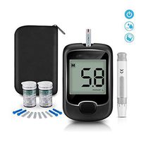 LXLQQ Glucose Monitor Kit,Smart Exactive Diabetes Testing Kit,Sterile Lancets Quick Sincere One Touch Blood Glucose Monitor