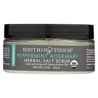 Soothing Touch Scrub - Organic - Salt - Herbal - Peppermint Rosemary - 10 oz-95%+ Organic-Gluten Free-Dairy Free-Yeast Free-Wheat Free-