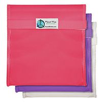 Planet Wise Tint Quart Bag - 3-Pack - Hook and Loop (Pink/Purple)