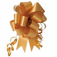Nicky Bigs Novelties 10-5" Gold Pull Bow Pew Bows Wedding Decorations Wrap