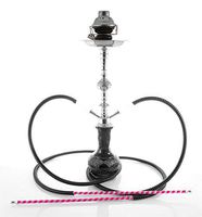 Hookah 22" Black 2 hose shisha nargila bar narguile nargile best price ever sale