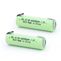 QBLPOWER NiMh 1.2V AA 2000mAh Razor Shaver Batteries with Solder Tab Compatible with Braun, Norelco, Remington Shaver Models (2Pcs)
