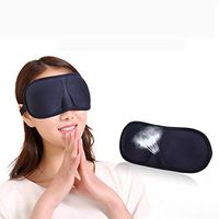 Flurries 👍 3D Sleep Eye Mask Bedtime Travel - Adjustable Beauty Contoured Cup Blindfold - Concave Molded Night Mask - Zero Pressure Block-Out Light - Soft Comfort Eye Shade Cover Blinder (Blue)
