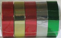 American Greeting Gift Ribbon Packs (1000 ft # 6021 (5 Color Flat Metallic))