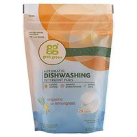 GrabGreen Automatic Dishwashing Detergent Tangerine with Lemongrass - 24 per Pack - 6 Packs per case.