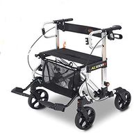 Walkers for Seniors with Seat Roller Walker for The Elderly - Aluminum Folding Walker, Height Adjustable Mobility Walking Aid Rolling Walkers