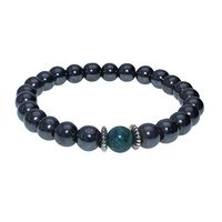 Hematite and Tiger Eye Stones Combine(10MM) Powerful Magnetic Bracelets to Treat Arthritis Pain or Exercise Related Treatment，for Man and Women