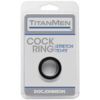 TITANMEN COCK RING BLACK CD by Doc Johnson