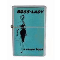 Boss Lady Vintage Vixen Woman Wind Proof Dual Torch Refillable Lighter D-011