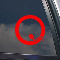 SoCool - Queens-of-the-Stone-Age - Vinyl 4" wide (color: RED) decal laptop tablet skateboard car windows sticker
