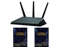 NETGEAR Nighthawk AC1900 Dual Band Wi-Fi Gigabit Router (R7000) & League of Legends $50 Gift Card - 7000 Riot Points - NA Server Only [2x $25 Online Game Codes] Bundle