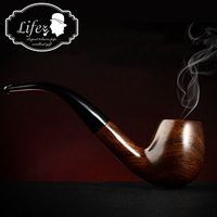 lifevv Tobacco Pipe Ebony Wooden Smoking Pipe with Accessories and Gift Package