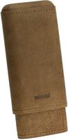Adorini Cigar Case Real Leather 2-3 Cigars Brown