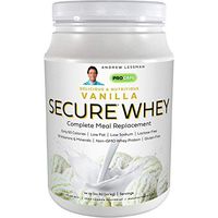 Andrew Lessman Secure Whey Complete Meal Replacement - Vanilla 30 Servings – Only 63 Calories, 7 Grams Whey Protein, Vitamins & Minerals, Low-Fat, Nutritious, Delicious, Mixes Instantly