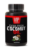 Fat Burner Supplement - Extra Virgin Coconut Oil - Coconut Oil Supplements Weight Loss - 1 Bottle 60 Softgels