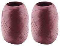 2-Pack - Berwick-Offray - Burgundy - Splendorette Crimped Curling Ribbon - BCE12-31 - Bundle of 2 Mini Kegs - Each is 66 ft per Keg.