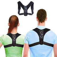 CROSS1946 Shoulder Posture Corrector for Men Women-Lightweight Clavicle Brace Neck Hump Corrector for Fracture-Upper Back Upright Posture Trainer-for Chest 27.5"-47.2"-Blue-Edge(0.2 lb)
