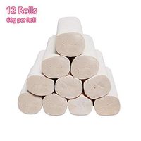 damdos 12 Rolls 4-Ply Toilet Paper Towel Ultra Strong Bathroom Extra Soft Facial Tissue Paper(60g12)