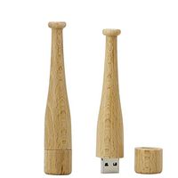 Aneew 16GB Pendrive Novelty 3D Wooden Baseball Bat Model USB Flash Drive Memory Stick U Disk Thumb Gift