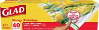 Clorox Glad Food Storage Bags, Zipper Gallon, 40 Count Each (Pack of 9)