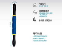 Muscle Roller Stick, Best Massage Stick for Athletes, Runners, Bikers, and CrossFiters, Good for Home and Travel (Aqua)