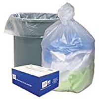 Can Liners, 55-60 Gallon, 14 mil, 38"x60", 200/CT, Clear, Sold as 1 Carton