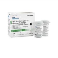 McKesson 06-R3051-41 True Metrix Self Monitoring Blood Glucose Test Strip, Box of 100