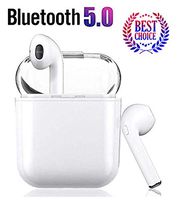 Bluetooth 5.0 Wireless Earbuds Noise Canceling Sports 3D Stereo Headphones with【24Hr Playtime】IPX5 Waterproof, simple pairing, Built-in Binaural Mic Headset for Android/iPhone Apple Airpods