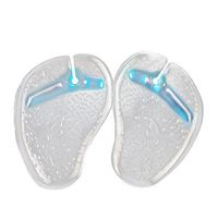 HEALIFTY Gel Flip-Flops Forefoot Pads Butterfly Pattern Shock Absorber Pads (Blue)
