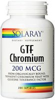 Solaray GTF Chromium Capsules, 200 mcg, 200 Count
