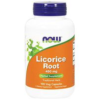 NOW Supplements, Licorice Root (Glycyrrhiza glabra) 450 mg, Herbal Supplement, 100 Veg Capsules
