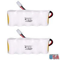 (2-Pack) Emergency/Exit Lighting Battery Fits and Replaces Prescolite E8208-10-00 REV P 39/93 ENB0604 Lithonia ELB0604N, Lithonia ELB0604N1, Lithonia ELB0604NI Panasonic GL5000DF5L