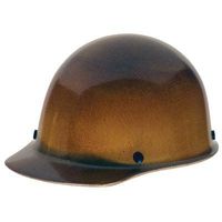 MSA 475395 Skullgard Protective Hard Hat Front Brim, Fas-Trac III Suspension, Standard Size, Natural Tan