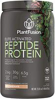 PlantFusion Elite Activated Peptide Protein Powder| Protein Supplement| Plant Based Vegan | 30g Protein| Supports Lean Muscle, Energy & Fat Burning | Non Whey | Chocolate 1.49 Pound