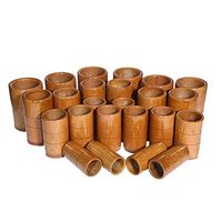 Massage Vacuum Cups Kit-Cupping Bamboo Therapy Set-Charcoal Cans Acupuncture Body Medical Suction Set,D24pcs