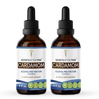 Cardamom Alcohol-Free Tincture Liquid Extract, Organic Cardamom (Elettaria cardamomum) Dried Seed Tincture Supplement (2x4 fl oz)