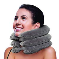 Cervical Neck Traction Device - Inflatable & Adjustable Neck Stretcher Collar Device - at Home Traction for Neck Pain Relief (n002)