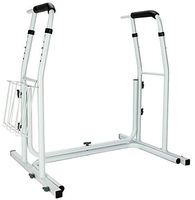 Toilet Safety Grab Rail with Magazine Rack White Stand Alone