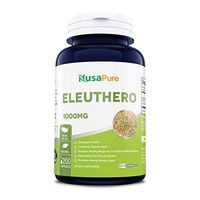 Eleuthero Root 1000mg 200caps (Non-GMO & Gluten Free) Healthy Energy and Stamina, Mental Endurance, Metabolic Efficiency and Stress Resistance