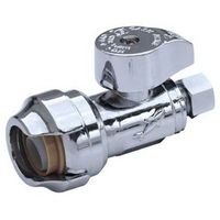 SharkBite 23037-0000LF Brass Push Valves, 1/2" x 3/8"