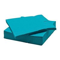 Ikea Fantastisk - Paper Napkin, Turquoise / 50 Pack / 50 Pack - 40X40 Cm