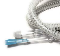 ezBaba Washable Lounge Style Hookah Hose White with Bonus 6 Mouth Tips & a Grommet