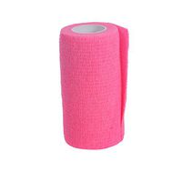 UEETEK Self-Adhesive Tape Bandage Rolls Non-Woven Ventilate Flexible Wrap for Soccer Basketball Sports Ankle Waist Knee Finger Elbow Ankle Support Tape,3.91.8Inches(Pink)