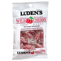 SPECIAL PACK OF 5 - LUDEN THROAT DROPS BAG CHERRY Pack of 30 by EMERSON HEALTHCARE