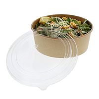 CiboWares 48 Ounce Kraft Bowls with Lids, Case of 150