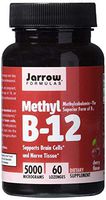 Jarrow Formulas Methylcobalamin (Methyl B12), Supports Brain Cells, 5000 mcg, Lozenges